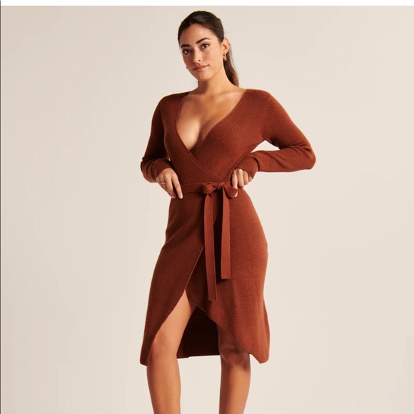 Abercrombie Fitch Sweater Wrap Dress 